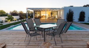 סט פינת אוכל ברצלונה שולחן + 6 כיסאות PLAYA