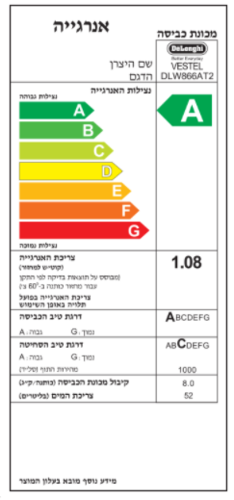 מכונת כביסה פתח חזית 8 ק