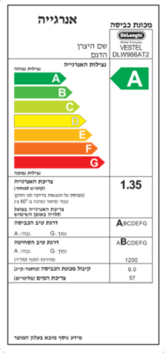 מכונת כביסה פתח חזית 9 ק