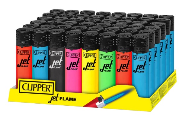 מצית קליפר טורבו clipper jet אריזה של 48 י"ח