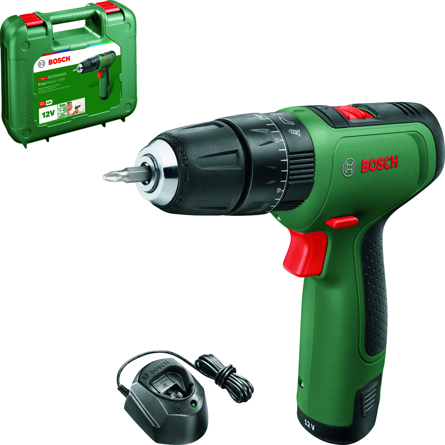 מברגה/מקדחה רוטטת בוש BOSCH EASYIMPACT1200