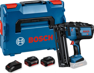 אקדח מסמרים נטען + 2 סוללות 5AH דגם Bosch GNH 18V-64M