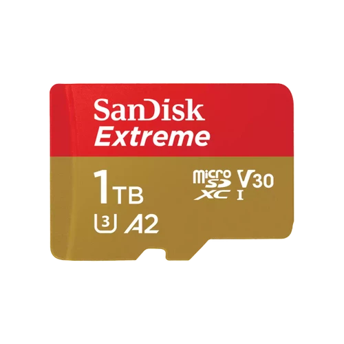 כרטיס זיכרון SanDisk Extreme microSDXC SDSQXAV-1T00-GN6MN A2 V30 נפח 1TB