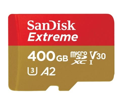 כרטיס זיכרון SanDisk Extreme microSDXC SDSQXAV-400G-GN6MN A2 V30 נפח 400GB