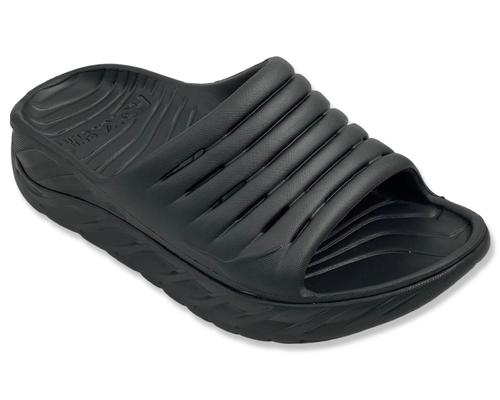 כפכפי סלייד לגברים הוקה אורה בצבע שחור HOKA ORA Recovery Slide 1099673BBLC