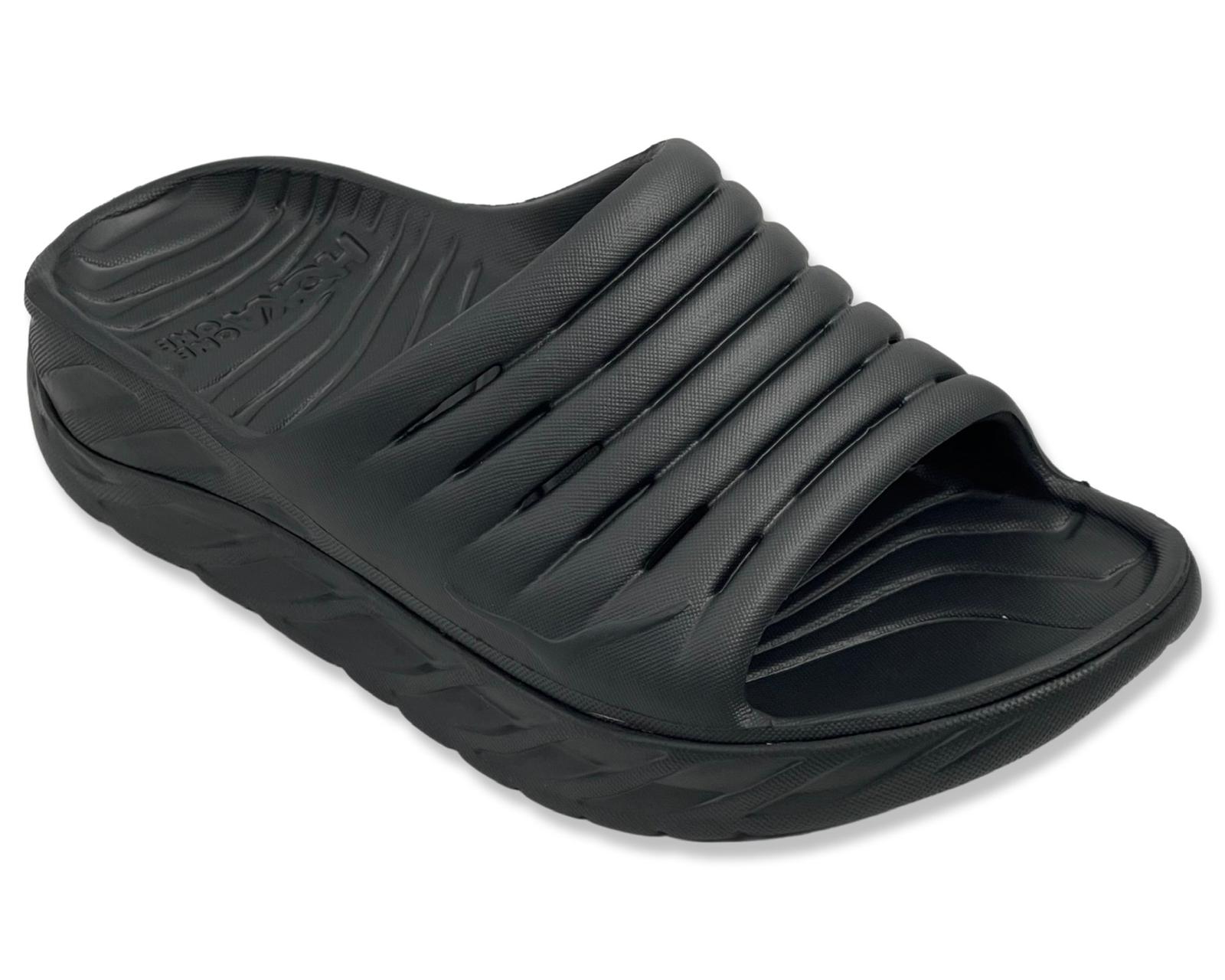כפכפי סלייד לגברים הוקה אורה בצבע שחור HOKA ORA Recovery Slide 1099673BBLC