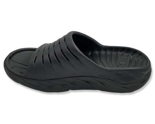 כפכפי סלייד לגברים הוקה אורה בצבע שחור HOKA ORA Recovery Slide 1099673BBLC