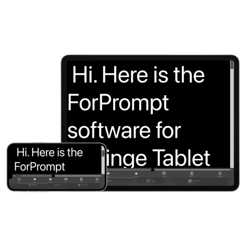 טלפרומפטר לטאבלטים Fortinge NOA