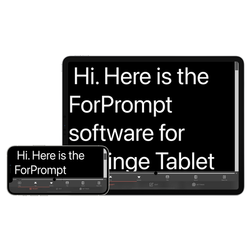 טלפרומפטר לטאבלטים כולל שלט רחוק Fortinge NOA