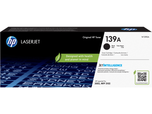 HP 139A Black Original LaserJet Toner Cartridge (W1390A)