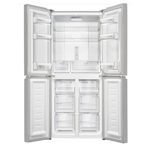 מקרר מקפיא תחתון 4 דלתות HAIER 472 ליטר HRF4494XB נירוסטה מושחרת