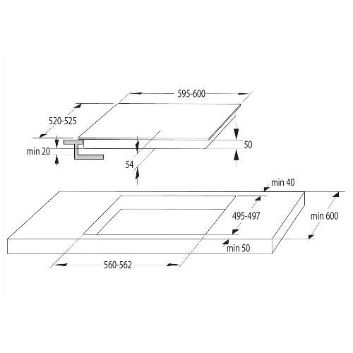 כיריים אינדוקציה GORENJE 60 ס