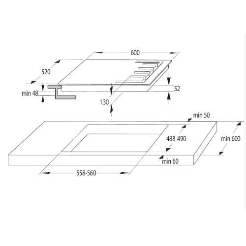 כיריים גז GORENJE נירוסטה GW641EX