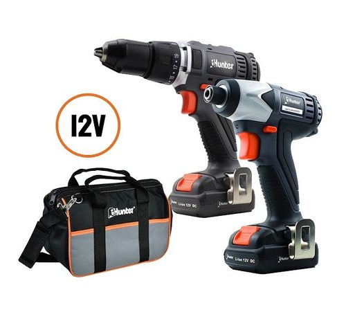 סט 2 כלים מברגת אימפקט ומברגת פוטר קלאץ'