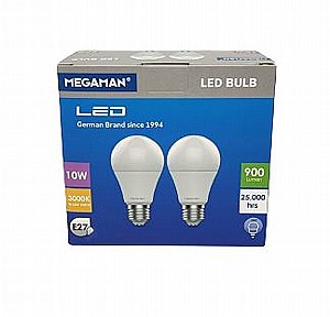  זוג נורות אור חם E27  10W A60    