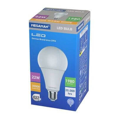 נורה אור חם 22W E27 A80