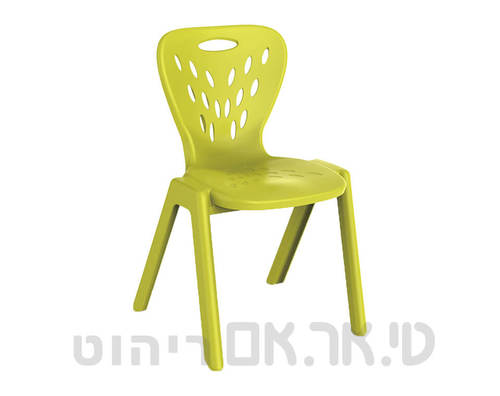 כסא דגם טיפות ירוק ליים