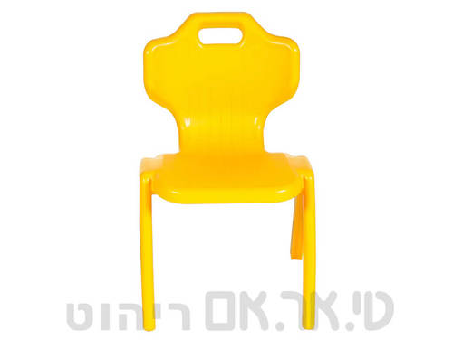 כסא פלסטיק יצוק צהוב