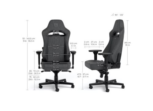 כיסא גיימינג NOBLECHAIRS HERO ST TX ANTHRACITE בצבע אפור פחם