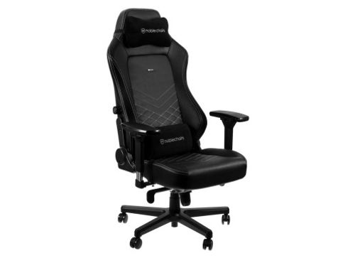 כיסא גיימינג NOBLECHAIRS HERO BLACK/PLATINUM WHITE בצבע שחור/ לבן פלטיניום