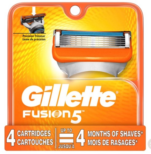 סכין גילוח fusion 5 גילייט gillate 