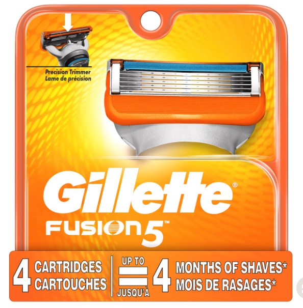 סכין גילוח fusion 5 גילייט gillate 