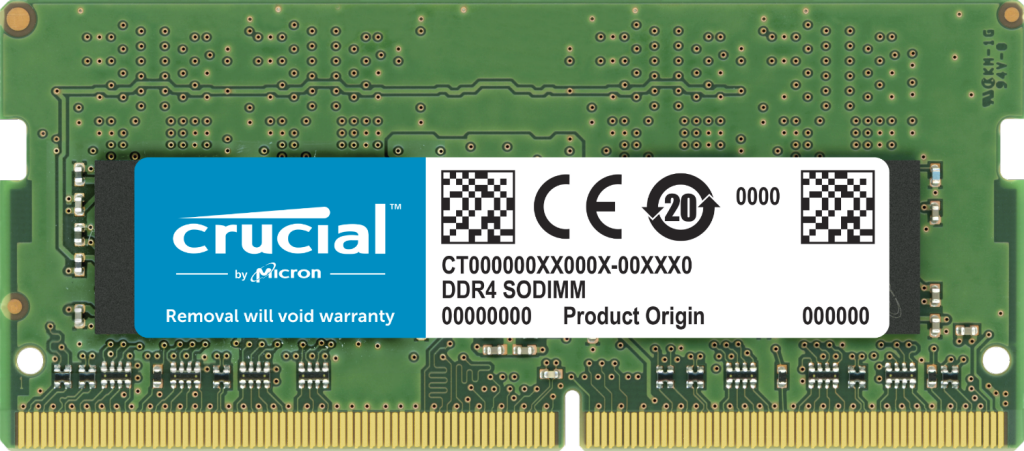 זיכרון למחשב נייד Crucial SODIMM 32GB DDR4 3200Mhz