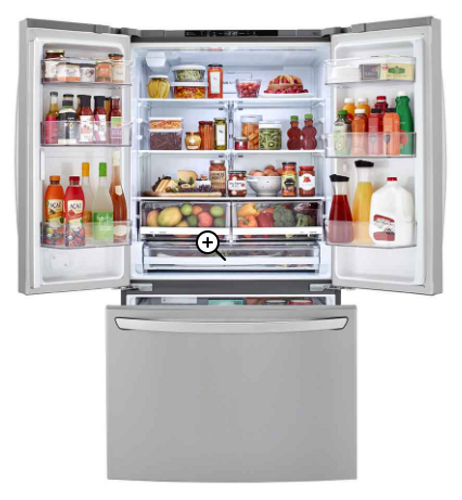 מקרר ‏מקפיא תחתון LG GR-B265MM ‏873 ‏ליטר