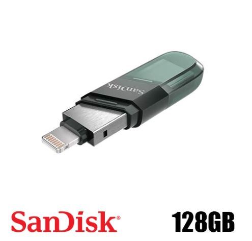 זכרון נייד  SanDisk iXpand Flash Drive 128G USB 3.1 / Lightning