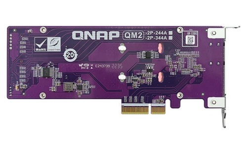 QNAP QM2-2P-344A Dual M.2 PCIe SSD expansion card