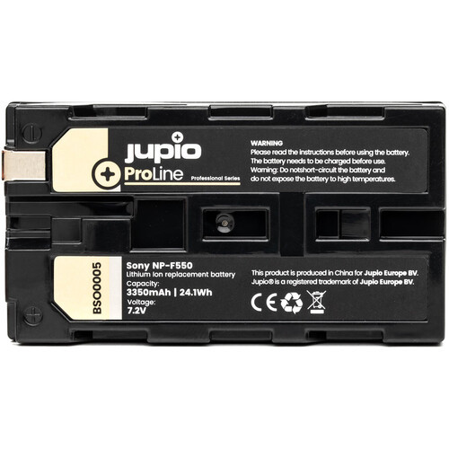 סוללת ליתיום JUPIO ProLine 3350mAh NP-F550