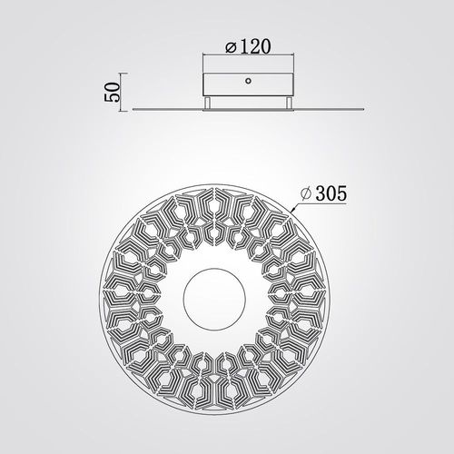 מנורת קיר לוני אור חם 10W