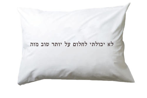 ציפית - לא יכולתי לחלום על יותר טוב מזה