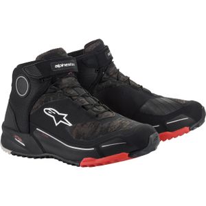 נעלי רכיבה אלפינסטארס שחור/ צבאי/ אדום – ALPINESTARS CR X DRYSTAR