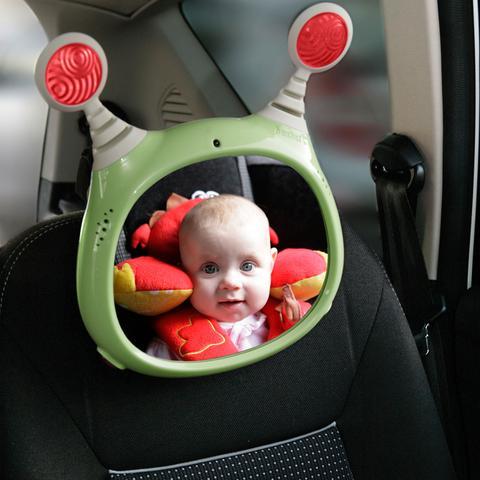 מראה לרכב לתינוק אקטיבית Oly עם מנגינות ושלט רחוק - ירוק