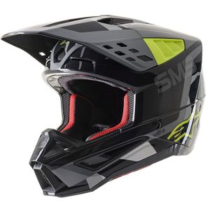 קסדת שטח אלפינסטארס אפור/ צהוב – ALPINESTARS SM5 ROVER