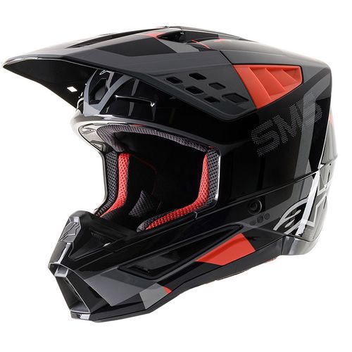 קסדת שטח אלפינסטארס אפור/ שחור/ כתום – ALPINESTARS SM5 ROVER