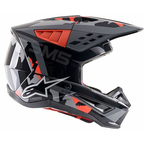 קסדת שטח אלפינסטארס אפור/ שחור/ כתום – ALPINESTARS SM5 ROVER