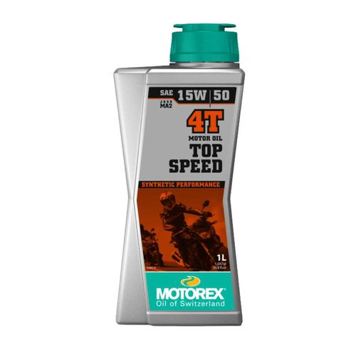 שמן מנוע מוטורקס בנפח 1 ליטר למנועי 4 פעימות – MOTOREX TOP SPEED 15W50 4T 1 LITER