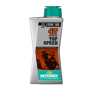 שמן מנוע מוטורקס בנפח 1 ליטר למנועי 4 פעימות – MOTOREX TOP SPEED 15W50 4T 1 LITER