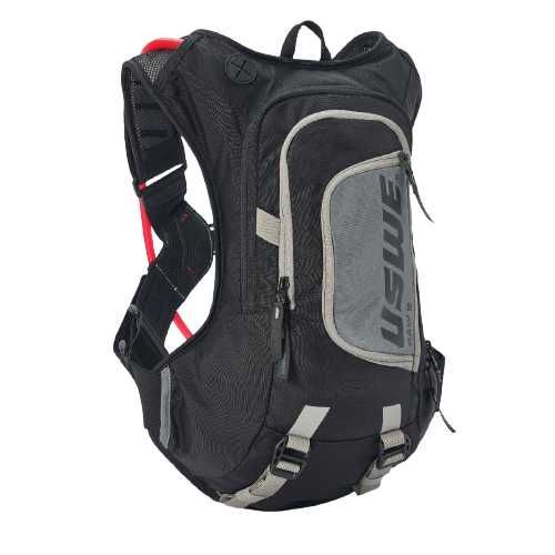 תיק רכיבה שחור / אפור - USWE MOTO HYDRO 12L HYDRATION PACK BLACK 