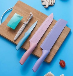 סט 5 סכינים נירוסטה Pastel