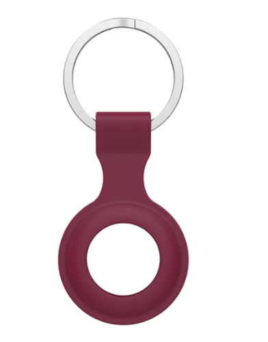 כיסוי סיליקון לאייר טאג CASE FOR AIR TAG בצבע ורוד אדום מחזיק מפתחות