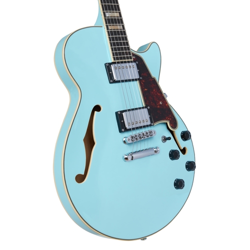 גיטרה רבע נפח + נרתיק D'Angelico Premier SS SKY BLUE