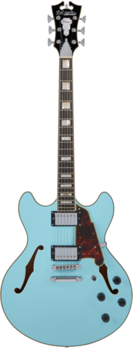 גיטרה רבע נפח + נרתיק D'Angelico Premier DC SKY BLUE stop-bar tailpiece