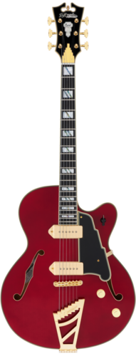 גיטרה רבע נפח + ארגז D'Angelico EXCEL 59 TRANS CHERRY