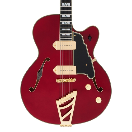 גיטרה רבע נפח + ארגז D'Angelico EXCEL 59 TRANS CHERRY