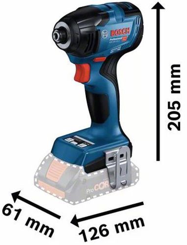 מברגת אימפקט 2X4AH PROCORE GDR 18V-210C תוצרת BOSCH