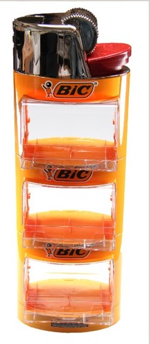 סטנד מצית bic 3 קומות ריק