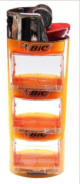 סטנד מצית bic 3 קומות ריק